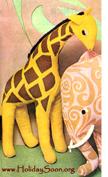 Жираф (мягкая игрушка своими руками) - www.HolidaySoon.org