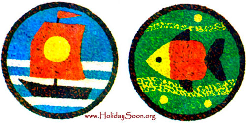 Панно из шерстяных ниток - www.HolidaySoon.org