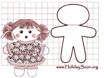 Кукла тряпичная (мягкая игрушка своими руками) www.HolidaySoon.org
