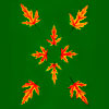 Панно из сухих кленовых листьев - www.HolidaySoon.org