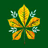 Панно из сухих листьев каштана - www.HolidaySoon.org