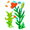 Панно-мозаика из семян и сухих листьев «Зайчик» - www.HolidaySoon.org