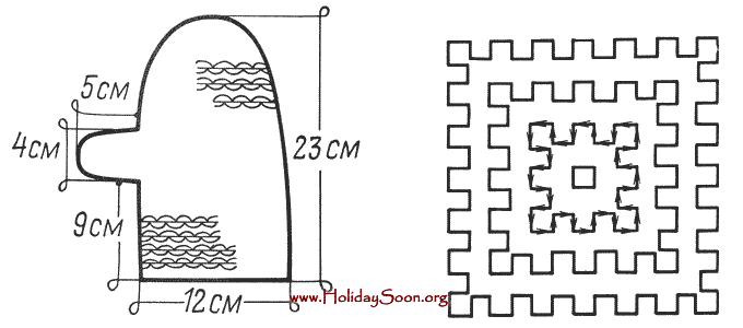 Схема для вязания прихваток www.HolidaySoon.org
