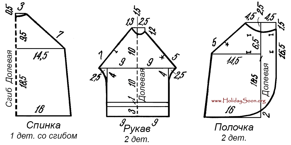 Выкройка теплой распашонки - www.HolidaySoon.org
