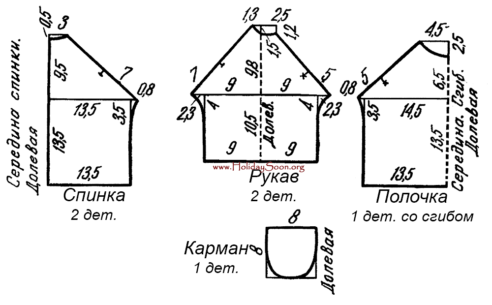 Выкройка распашонки - www.HolidaySoon.org